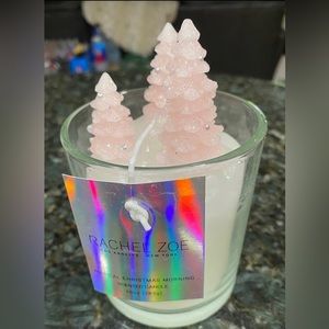 NEW Rachel Zoe PINK Christmas tree candle